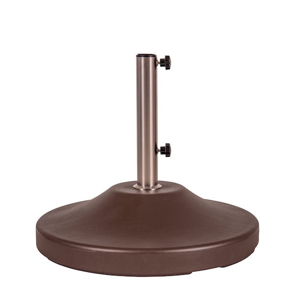 Fillable 120lb Capacity Free Standing Umbrella Base, Bronze, Commercial